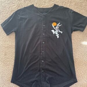 Looney Tunes Tune Squad Space Jam Button-Up Men’s Shirt